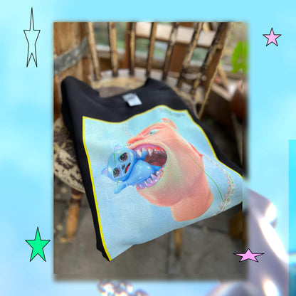 mr blob and 'the neighbour' (sweatshirt)