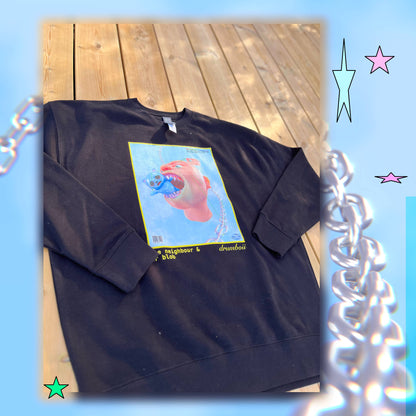 mr blob and 'the neighbour' (sweatshirt)