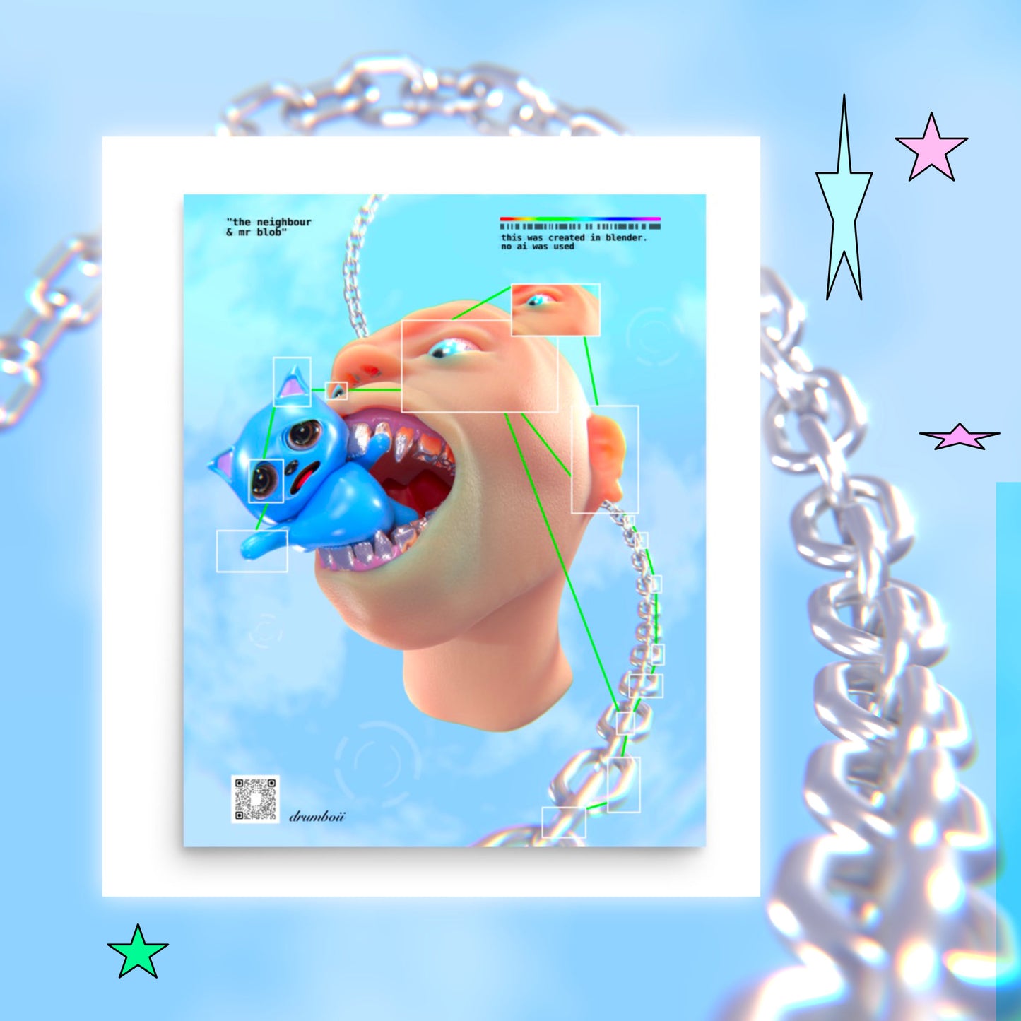 the neighbour / blob poster