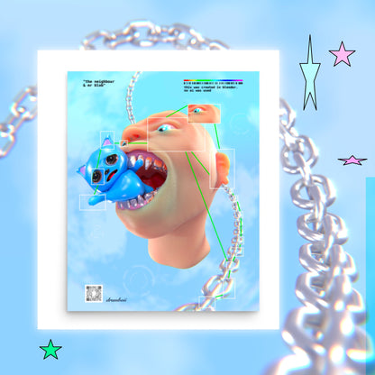 the neighbour / blob poster