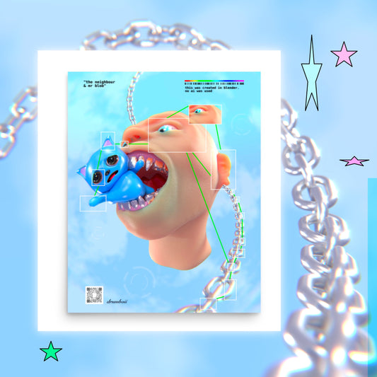 the neighbour / blob poster