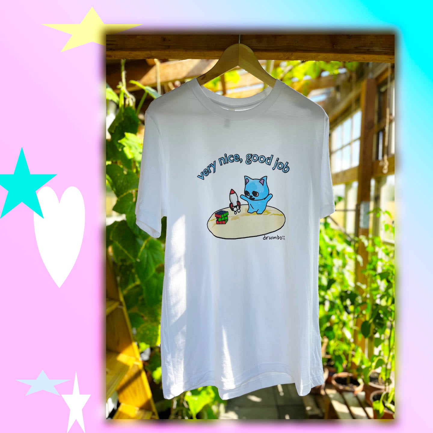 BLOB SHIRT - BLOB PLAYING WITH ROCKET