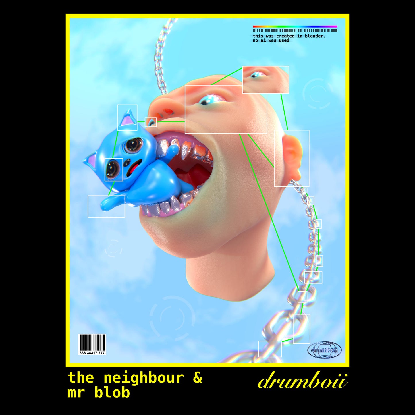 mr blob and 'the neighbour' (sweatshirt)